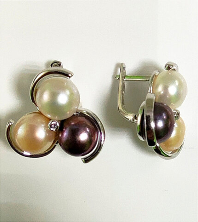 Серьги Эстерелла золото 585, жемчуг