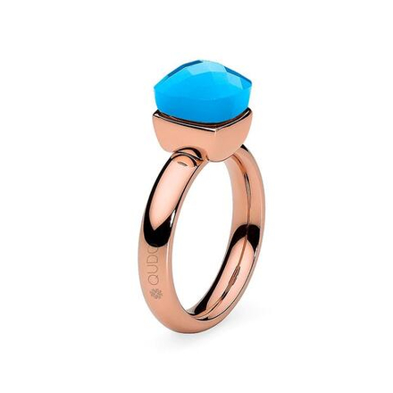 Кольцо Qudo Firenze blue opal 17.2 мм 610549/17.2 BL/RG размер 17,2