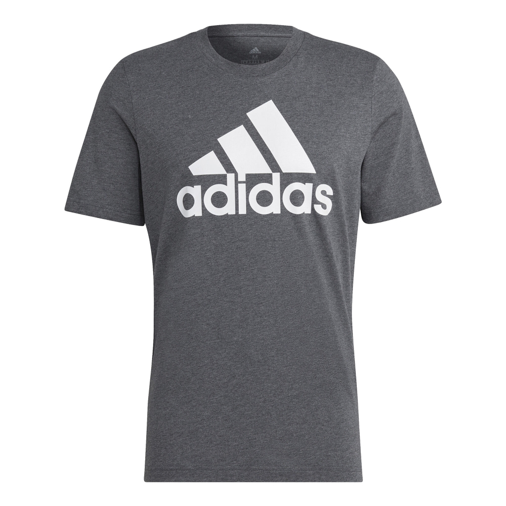 Мужское теннисное поло adidas Big Logo Single Jersey T-Shirt Men - Grey