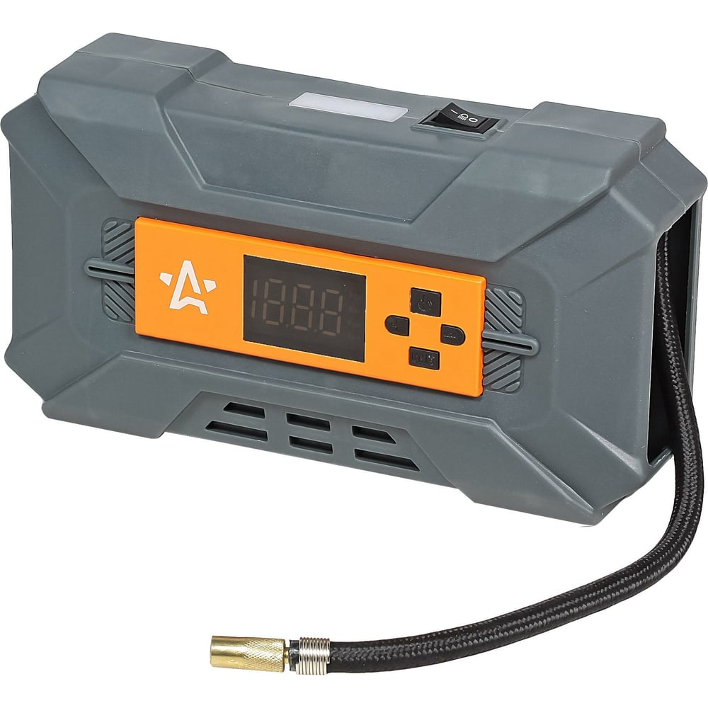 Компрессор автомобильный MASTER LE 22 л/мин от прикуривателя, фонарь, электронный манометр 12 В CA-030-14L