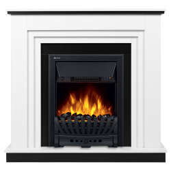 Каминокомплект:Очаг Electrolux Classic EFP/P-1020LS, портал Grado Classic белый, черный