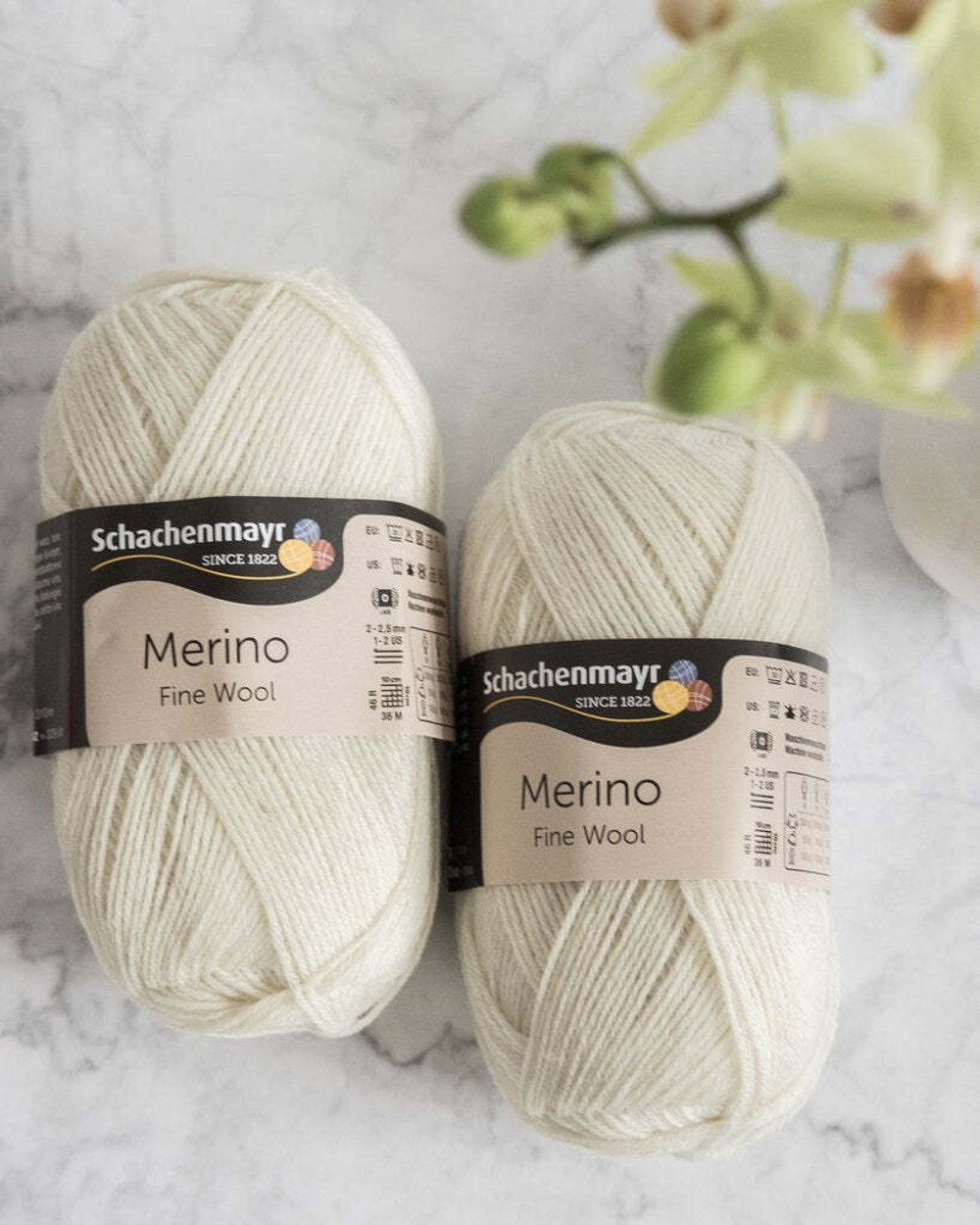 -70% Schachenmayr Merino Fine Wool 5x50г | Натуральный неокрашенный