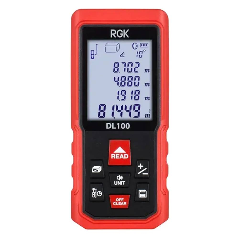 Комплект: ротационный нивелир RGK SP-100 + элевационный штатив RGK SH-170 + рейка RGK LR-2 + дальномер RGK DL100 134396