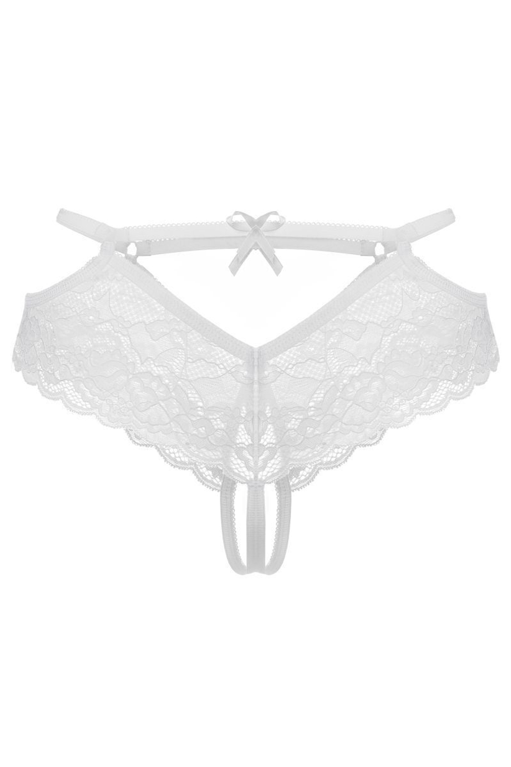 Эротические трусики Agnes из цветочного кружева (Размер: 42-44) (Цвет: белый)