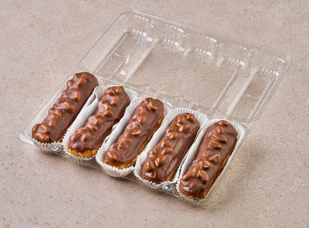 Эклер Сникерс 65гр х5шт/уп х6/кор Десертные истории