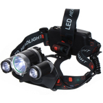 Фонарь налоб, встр акк, зар от сет220В, зар от сети авто, чер, SPE17194-9