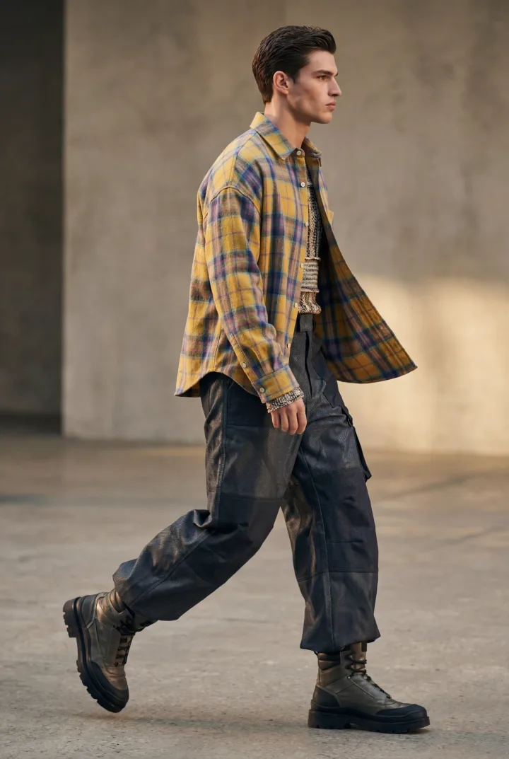 Рубашка в клетку «PURF»