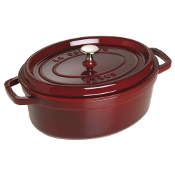 STAUB Чугунная кокотница овальная 27 см 3,2 л с гренадином для запекания (II сорт)