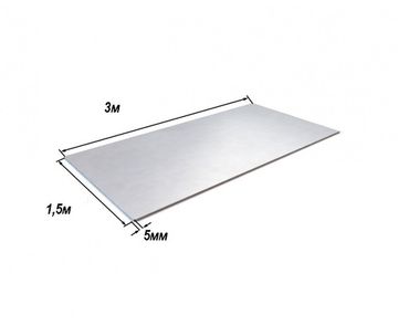 Лист метал. г/к 1,5м*3м (кв.м)