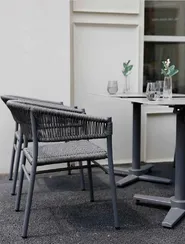 Плетеный стул Dodi, алюминий, ротанг