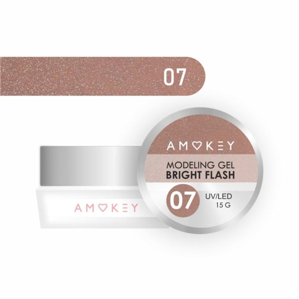 Amokey Моделирующий гель однофазный Bright Flash 07 - 15гр