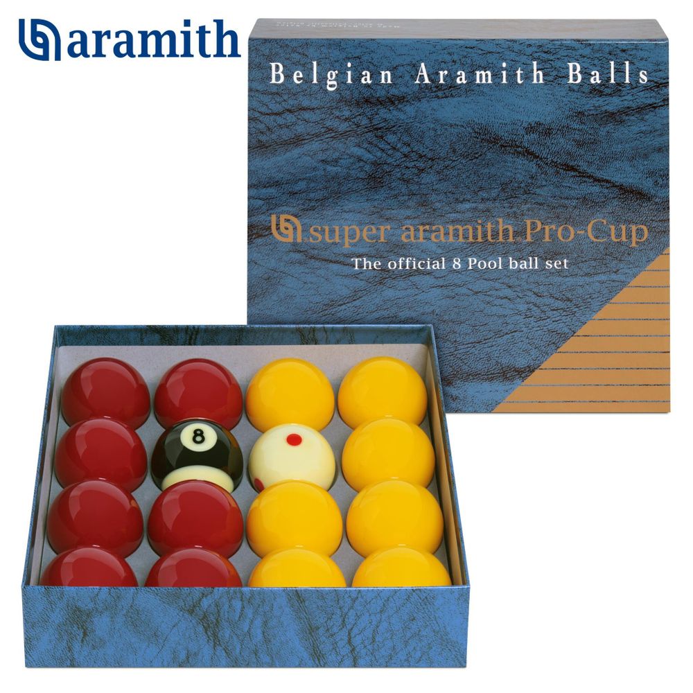 Шары Super Aramith Pro-Cup 8Pool ø50,8мм биток-ø47,6мм