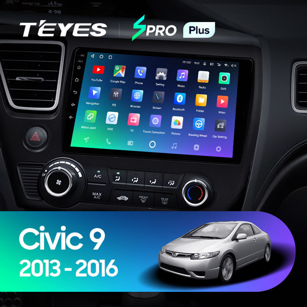Teyes SPRO Plus 9" для Honda Civic 9 2013-2016