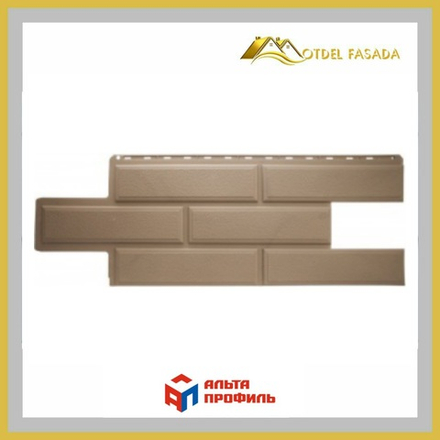 Фасадная панель Альта-Профиль Венеция ЭКО  Бежевый 1,000мм*420мм*0,42м2