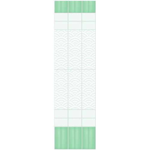 Панель ПВХ Novita Light 3D Ирис грин фон 2700х250мм