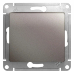 GLOSSA 1-клавишный ВЫКЛЮЧАТЕЛЬ КНОПОЧНЫЙ, сх.1, 10А, механизм, ПЛАТИНА