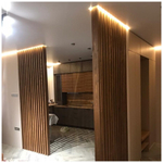 Перегородка 40х85мм с подсветкой из Сосны