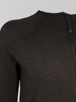 Костюм LJHY 25027 однотонный из лонгслива на молнии и широких штанов