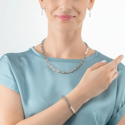 Браслет Coeur de Lion White-Silver 1120/30-1417