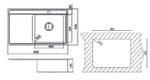 Кухонная мойка OULIN S 6101 схема