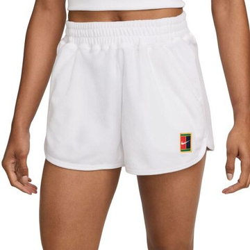 Женские Шорты теннисные Nike Court Mid-Rise French Terry Tennis Shorts - белый