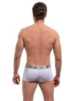 Мужские трусы-боксеры с эмблемой (Размер: L) (Цвет: белый)