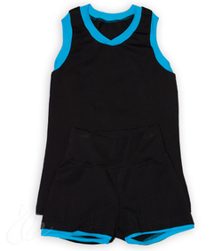 Чёрный/голубой