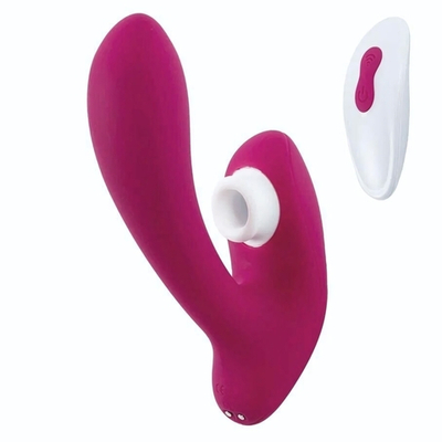 Бордовый вибратор для точки G с вакуум-волновой стимуляцией клитора Venus (Цвет: бордовый)