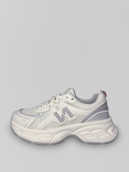 Кроссовки 88872-5 комбинированные с цветными вставками