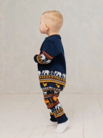 Вязаный комбинезон для новорожденных и малышей на молнии