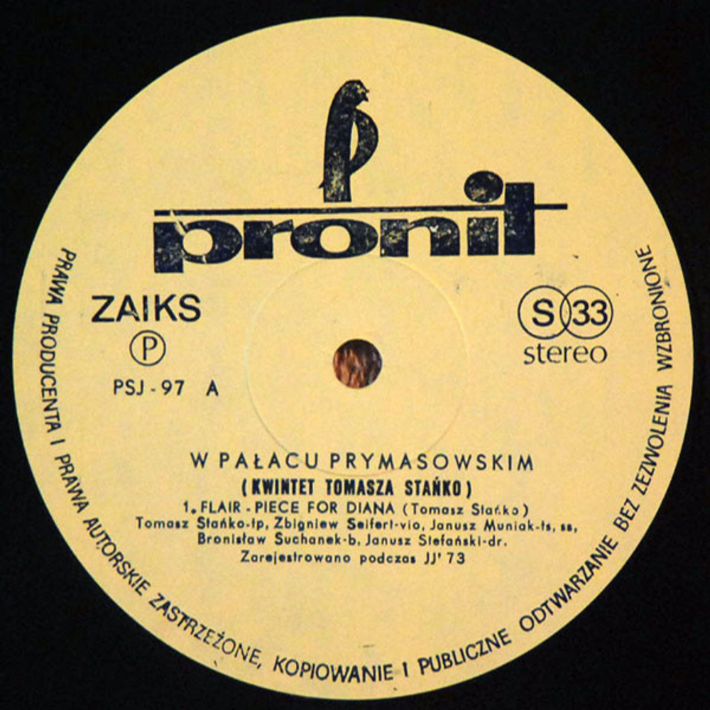 Tomasz Stanko / W Palacu Prymasowskim (LP)
