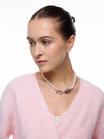 Колье "Petrol white" Silver