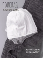 Шапка детская осенняя и шарф с ушками