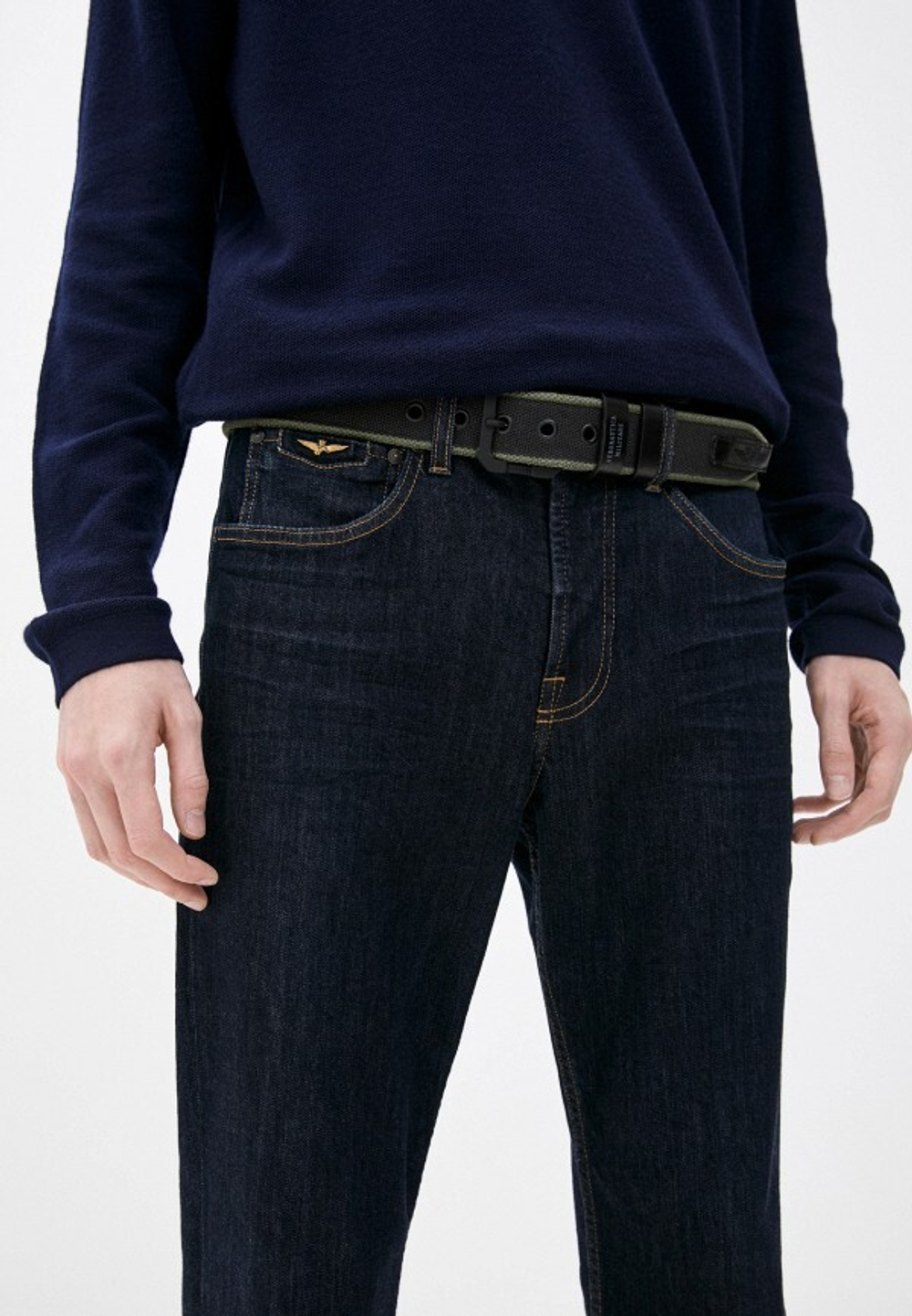 Ремень AERONAUTICA 279 черный с хаки