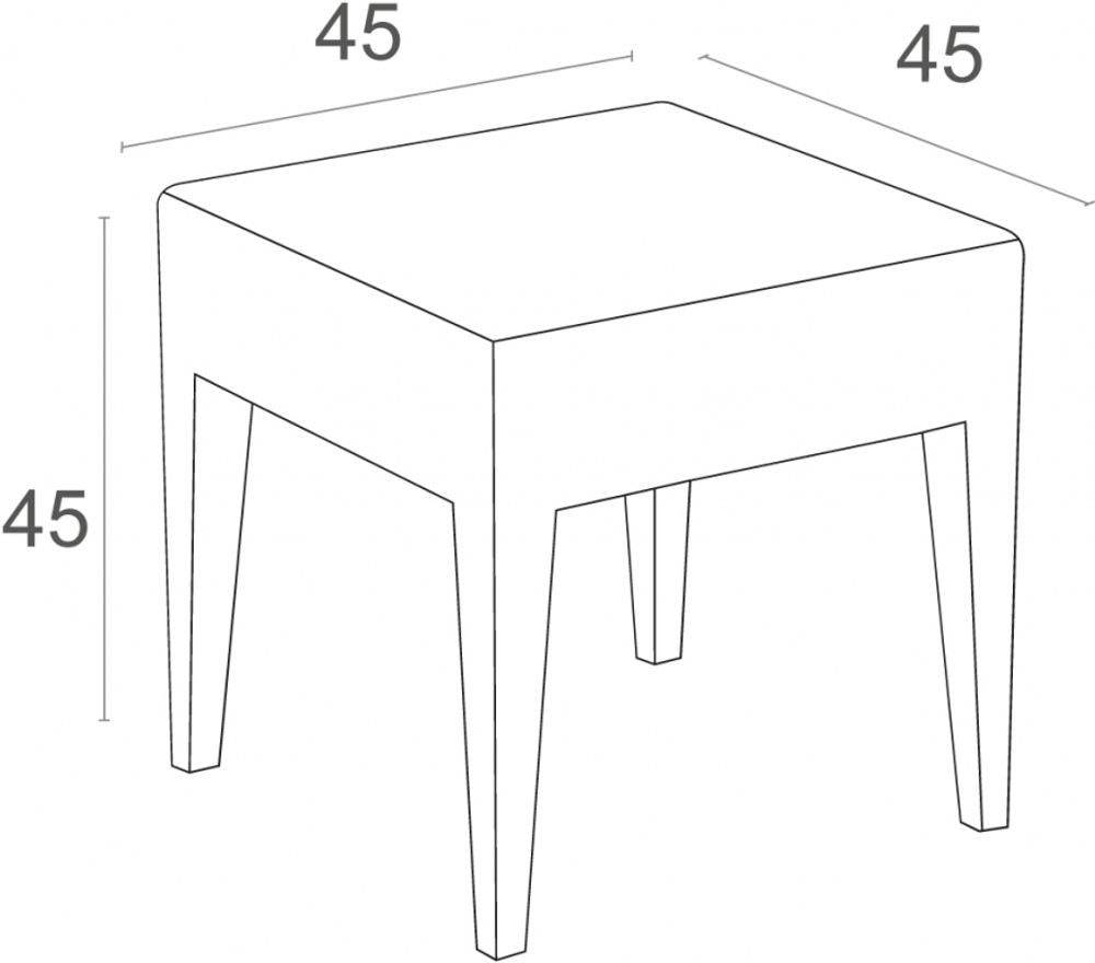 Комплект пластиковой плетеной мебели Siesta Contract Miami Lounge, антрацит