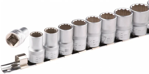 Набор торцевых головок 10 предметов 10-22мм, 12-гранные 1/2 STELS