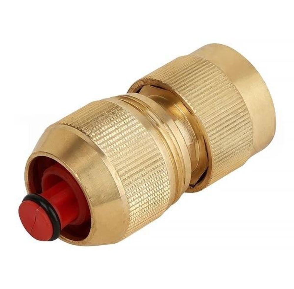 Соединитель лат. 1/2" с аквастопом TIM FQ-C12A