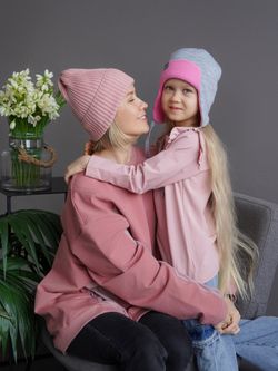 Шапка весенняя/осенняя вязаная (Жемчужно-пепельный) ТОКИ*