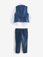 Комплект из четырех предметов для мальчика Next 633-577, Темно-синий, Белый