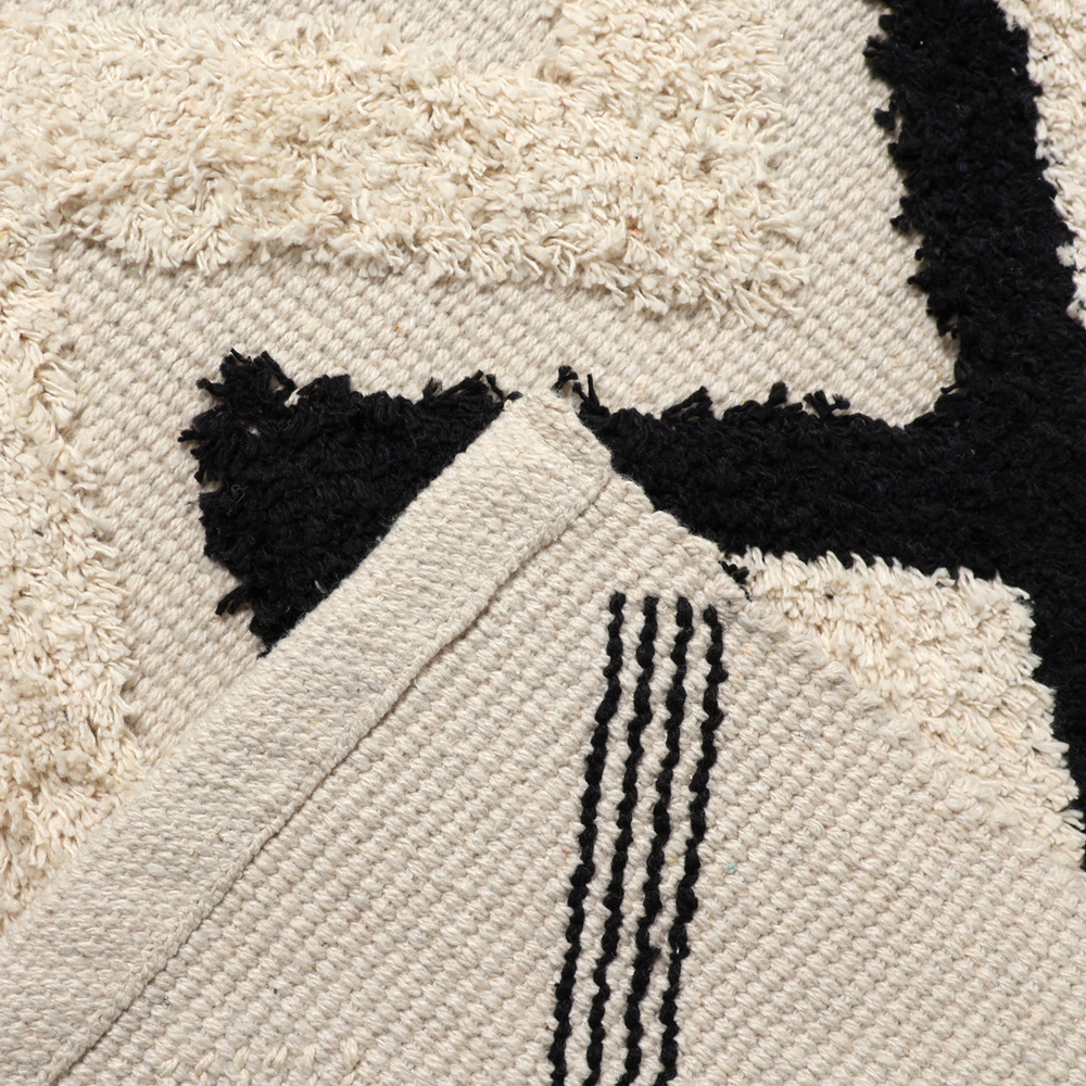 Ковер Tufting zigzag 50х80 ± 3 см, 1500 гр/м2, 70% хлопок, 30% полиэстер 10127362