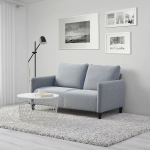 Диван 2-местный - IKEA ANGERSBY/ЭНГЕРСБИ ИКЕА, 89х84х137 см, серый