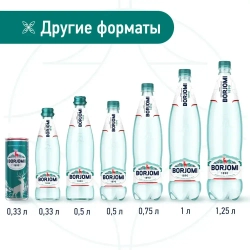 Вода минеральная Borjomi природная лечебно-столовая, 0,5 л