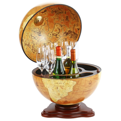 Глобус-бар настольный "Галилео", сфера 40см, Zoffoli