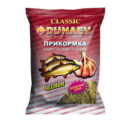 Прикормка "DUNAEV КЛАССИКА" 0.9кг Карп Чеснок