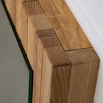 Зеркало настенное, 63х120, Пиафорте, прямоугольное, в раме, коричневое, массив дуба, Dipriz