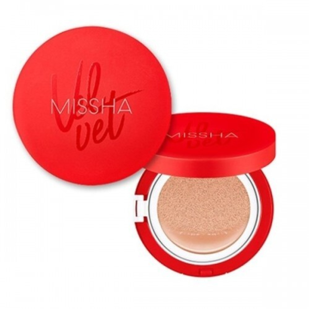 Кушон с матовым финишем Тон 21 Missha Velvet Finish Cushion SPF50+ PA+++ №21, 15 г