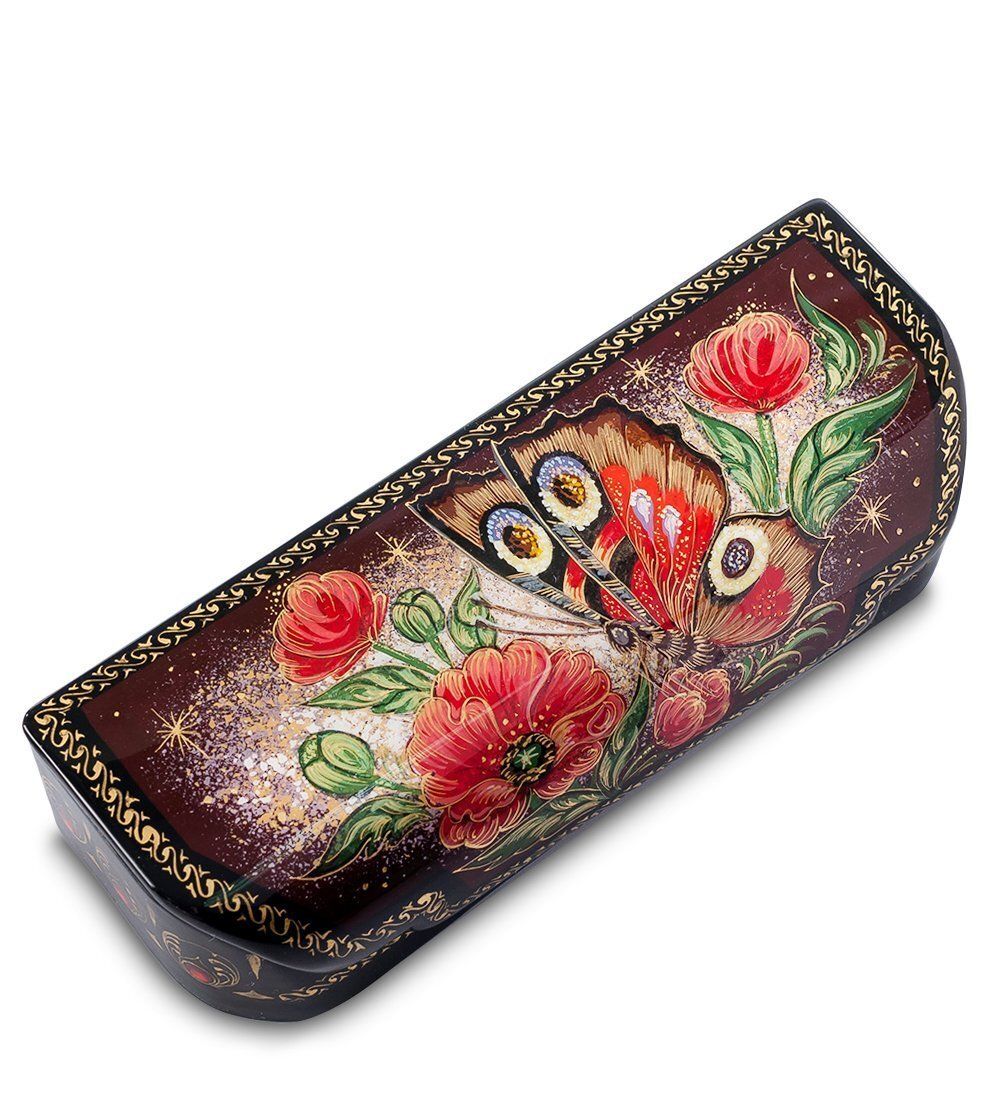 Народные промыслы ШК-30/ 84 Шкатулка «Павлиний глаз» исп. Николаева Е.