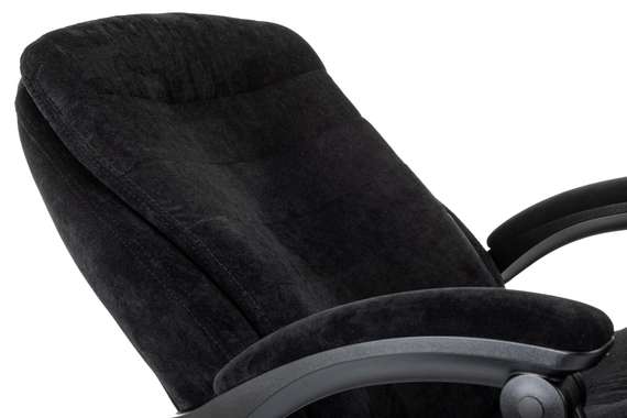 Кресло руководителя Бюрократ T-9950MSG-F Fabric черный Light-20 крестов. пластик подст.для ног