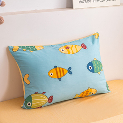 Комплект постельного белья на резинке Сатин Люкс KIDS 100% хлопок CDKR073 1.5-спальный наволочки 50x70