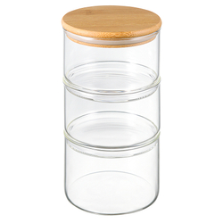 Набор банок для хранения с крышкой 3шт Smart Solutions